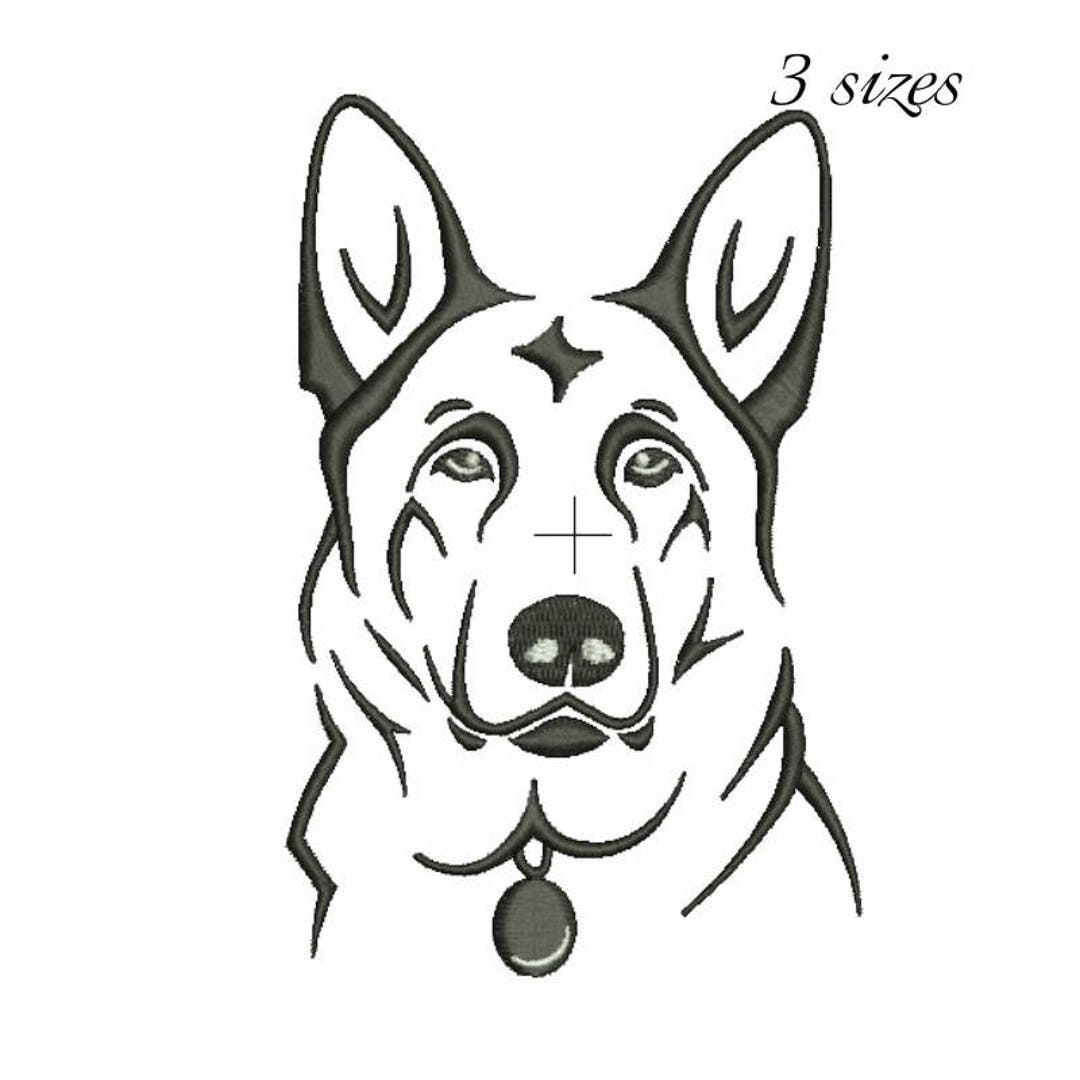 Easy German Shepherd Drawings