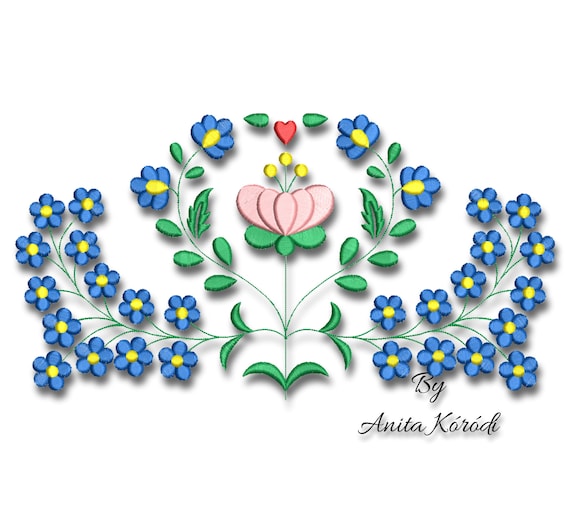 Folk Machine Embroidery Design Machine Embroidery Design INSTANT DOWNLOAD embroidery download machine patterns Gift Embroidery