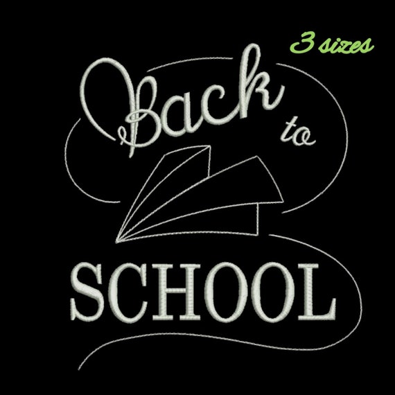 Embroidery machine designs back to school patterns pes file hoop instant digital Il_570xn