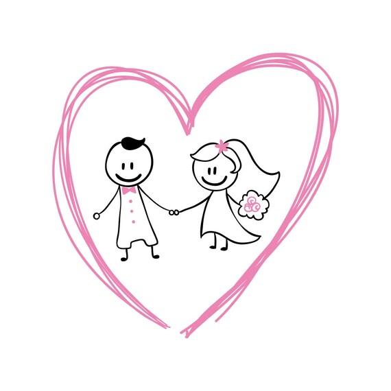 Wedding Invitation Love Heart Graphics Svg Dxf Eps Png Cdr Ai Etsy