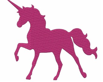 Unicorn silhouette Embroidery Machine Design horse digital instant download pattern hoop file t-shirt Outline designs fill stitch