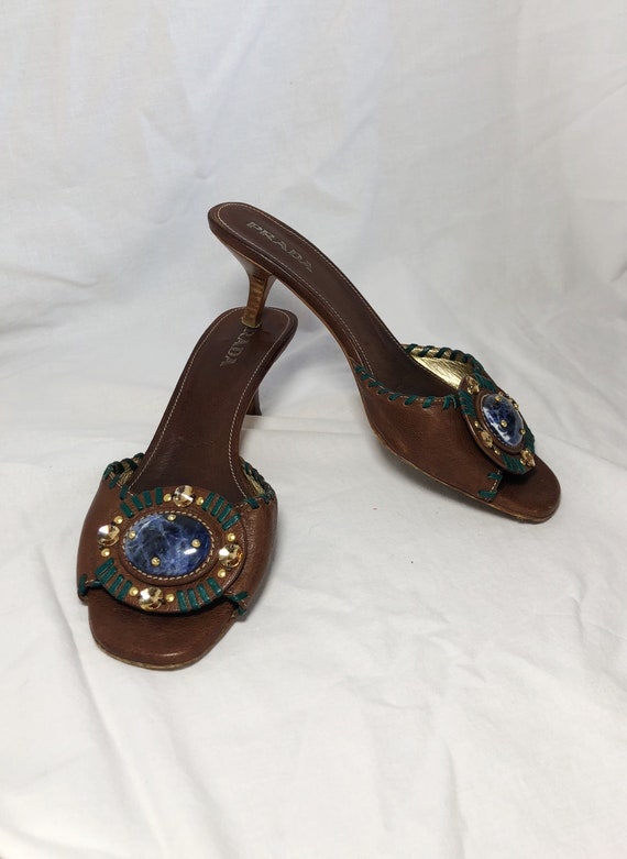 Prada Gemstones Sandal Heels