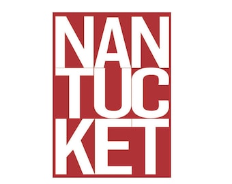 NANTUCKET PRINT - RED