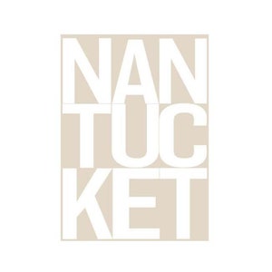 NANTUCKET PRINT - TAN