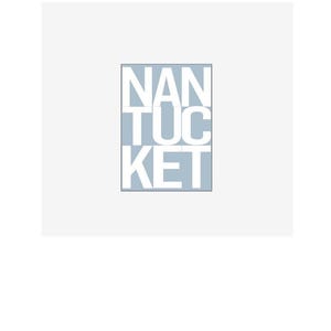 Nantucket Digital Print - Light Blue