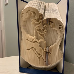 Otters Folded Book- Otters Book Art - Otters Gift For Her- Otters Gift For Him