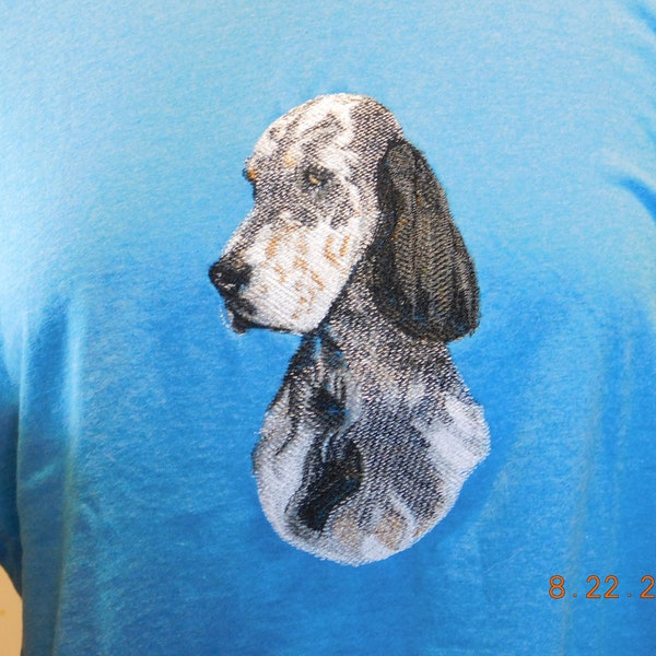 NEW Tri-Color English Setter Embroidered t-shirt