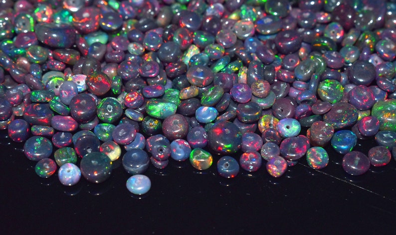 AAA Opal Beads 3-5 MM Size Black Opal Beads 50 Pcs Lot Loose | Etsy