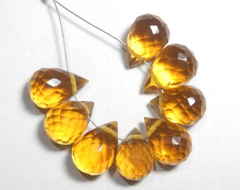 14X10MM CITRINE QUARTZ GEMSTONE TEARDROP LOOSE BEADS 7.5" 14X10MM CITRINE QUARTZ GEMSTONE TEARDROP LOOSE BEADS 7.5"