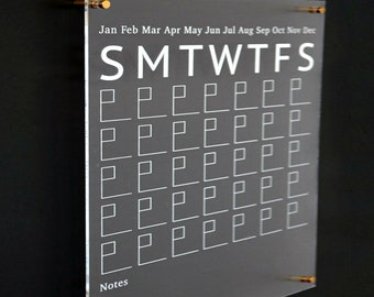 wall calendar decal etsy