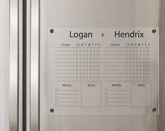 Magnetic Chore Chart for Adults | ADHD Planner | Toddler Responsibility Chart | Routine Tracker #206