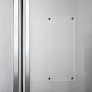 Fridge Memo Board, Magnetic Acrylic, Clear Dry Erase Board, Refrigerator, Blank Acrylic