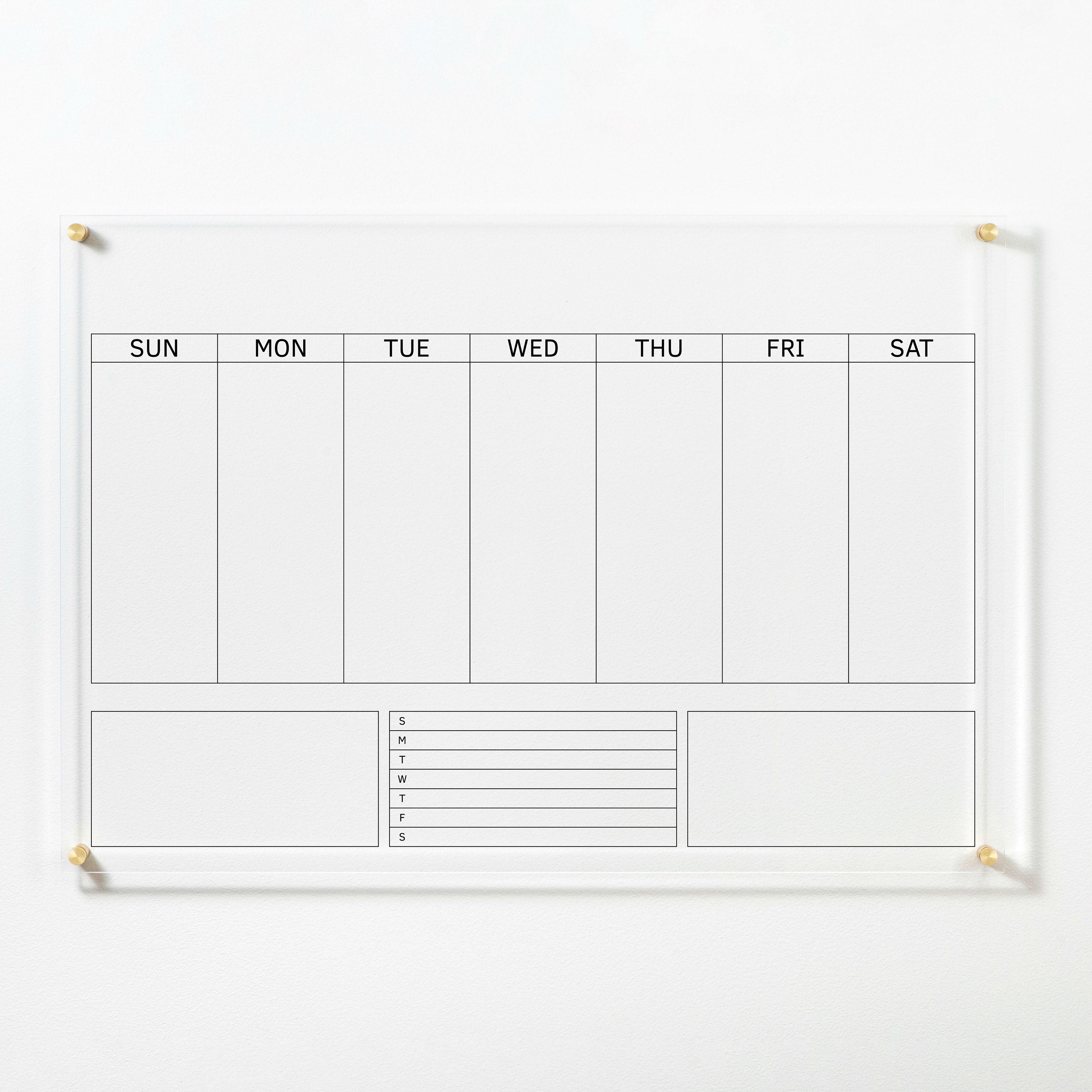 Acrylic Weekly Calendar Dry Erase Board Personalized Family Etsy Dry Erase Board Weekly Calendar