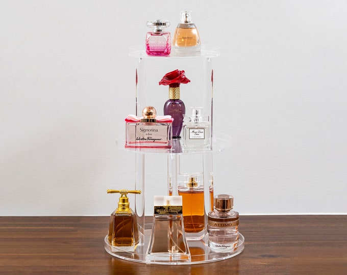Perfume Storage Organizer,  Acrylic Makeup Organizer, 3 Tier , 4 Tier Perfume Tray, Perfume Stand