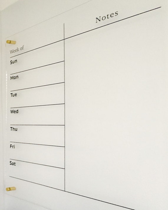 weekly wall calendar dry erase board wall planner to do list menu weekly calendar with notes