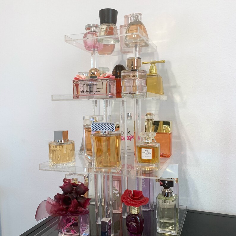 Perfume Storage Organizer Acrylic Makeup Organizer 3 Tier Etsy