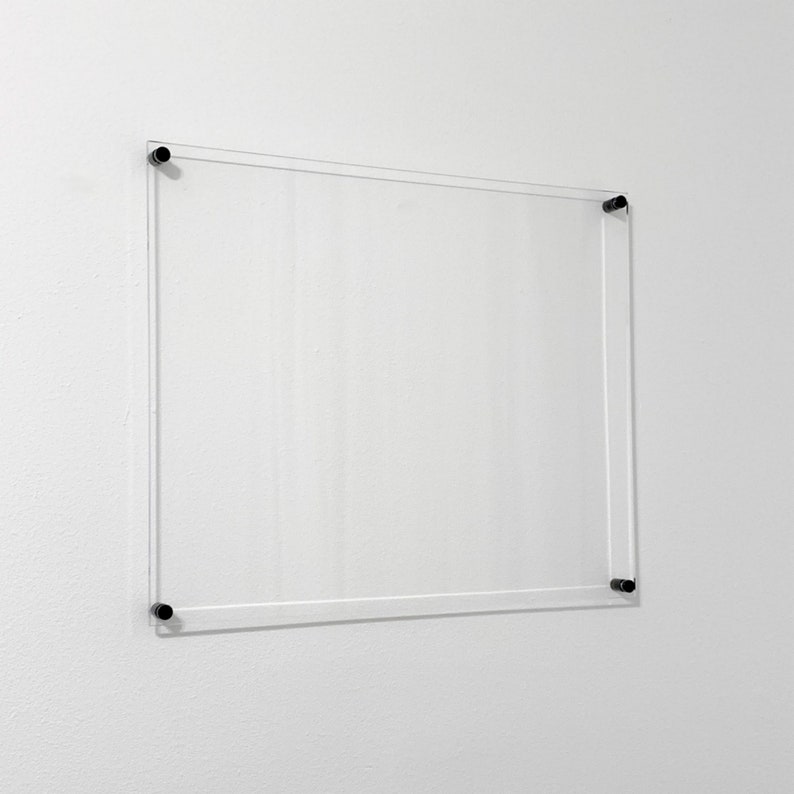 Premium Acrylic Dry Erase Board with Standoffs Clear Acrylic Etsy