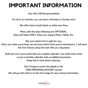 a poem written in black and white with the words important information