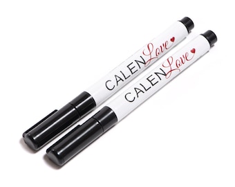 Chalk Ink Markers, Wet Erase Markers, Fine Tip or Chiseled Tip Chalk Pens, 2 Pack Marker Set