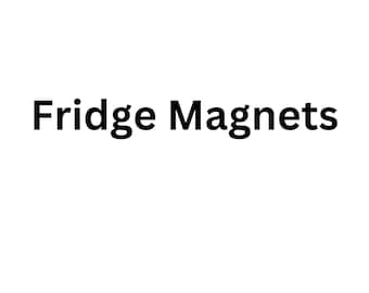 Fridge Magnet | Gold, Silver, Black