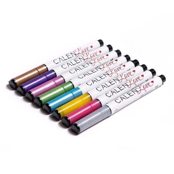 Metallic Marker, Fine Tip Dry Erase Marker, Chalk Ink Marker Pen, Glass Marker, Wet Erase Markers, 8 Pack Markers