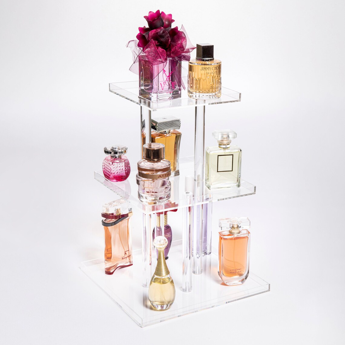 Perfume Storage Organizer Acrylic Makeup Organizer 3 Tier Etsy