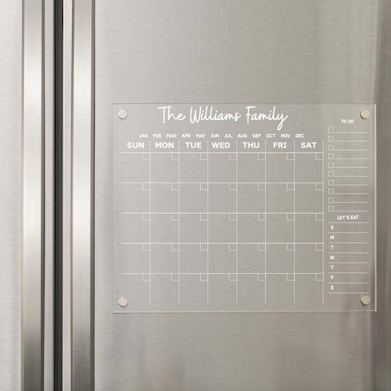 Magnetic dry erase calendar deals