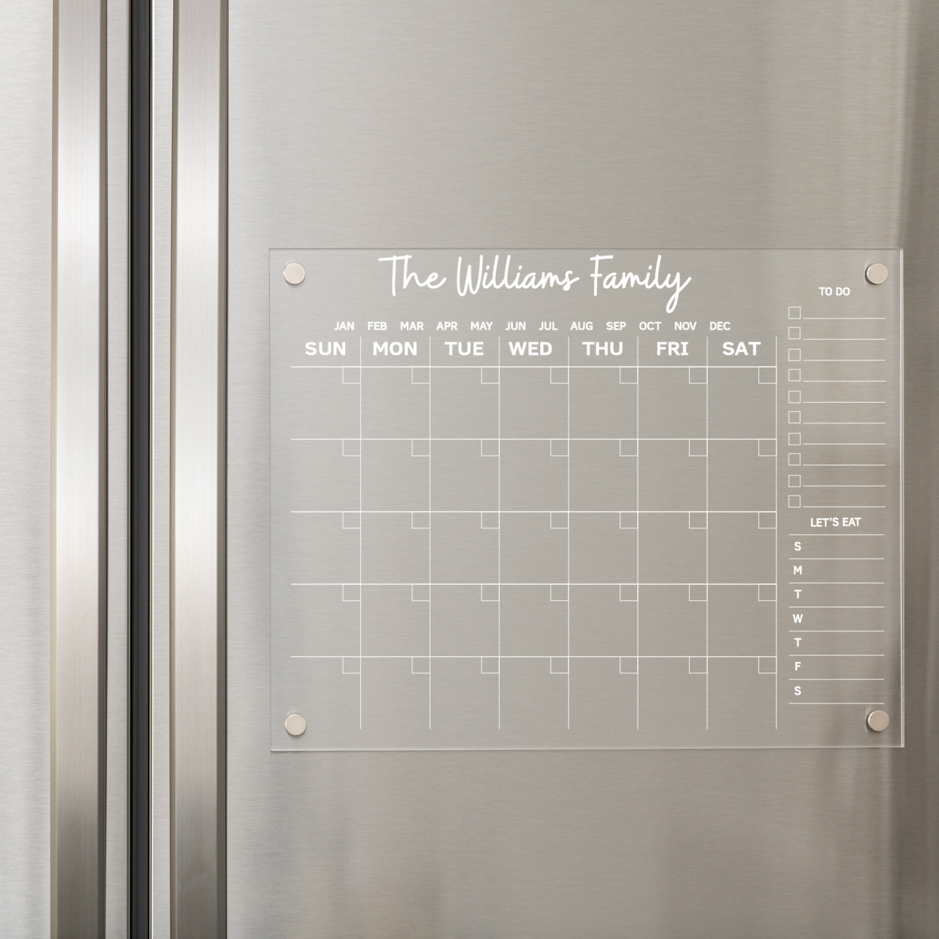  Magnetic Dry Erase Refrigerator Calendar with Markers - 15 x  11 Monthly Fridge Calendar and Today List, Fridge Whiteboard with Back  Magnet : Office Products