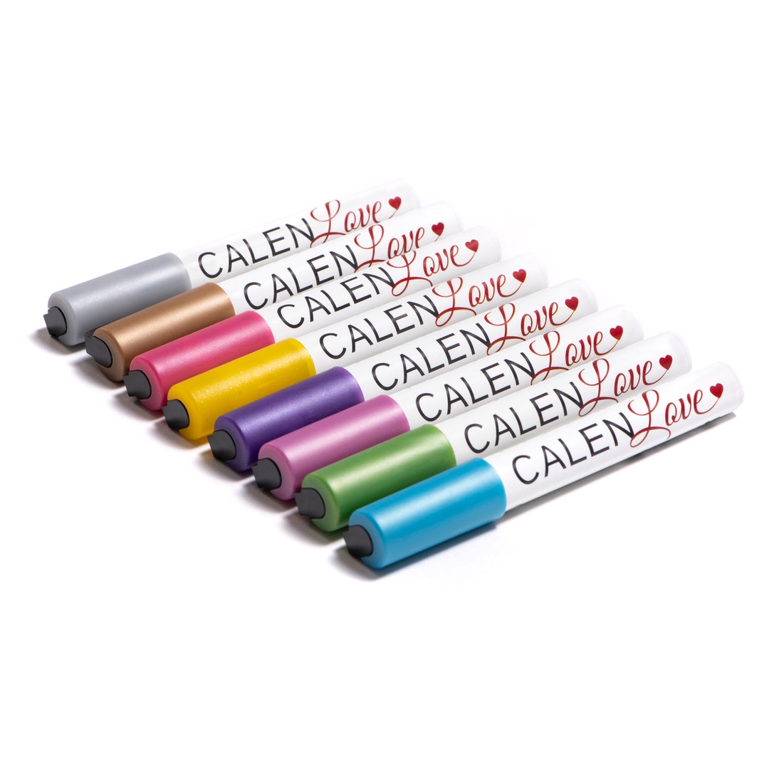 Black Dry Erase Board Markers, Set of 5, Includes 1 Pink, 1 White, 1  Yellow, 1 Green, and 1 Blue Marker