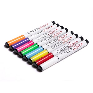 Chalk Pen, Neon Markers, Chalk Markers, 1mm Fine Tip or 6mm Reversible Chisel Tip, 8 Pack Marker Set