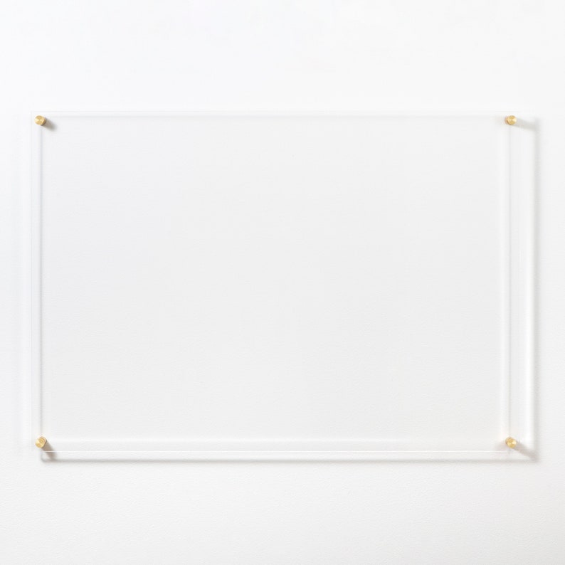 Premium Acrylic Dry Erase Board with Standoffs Clear Acrylic Etsy