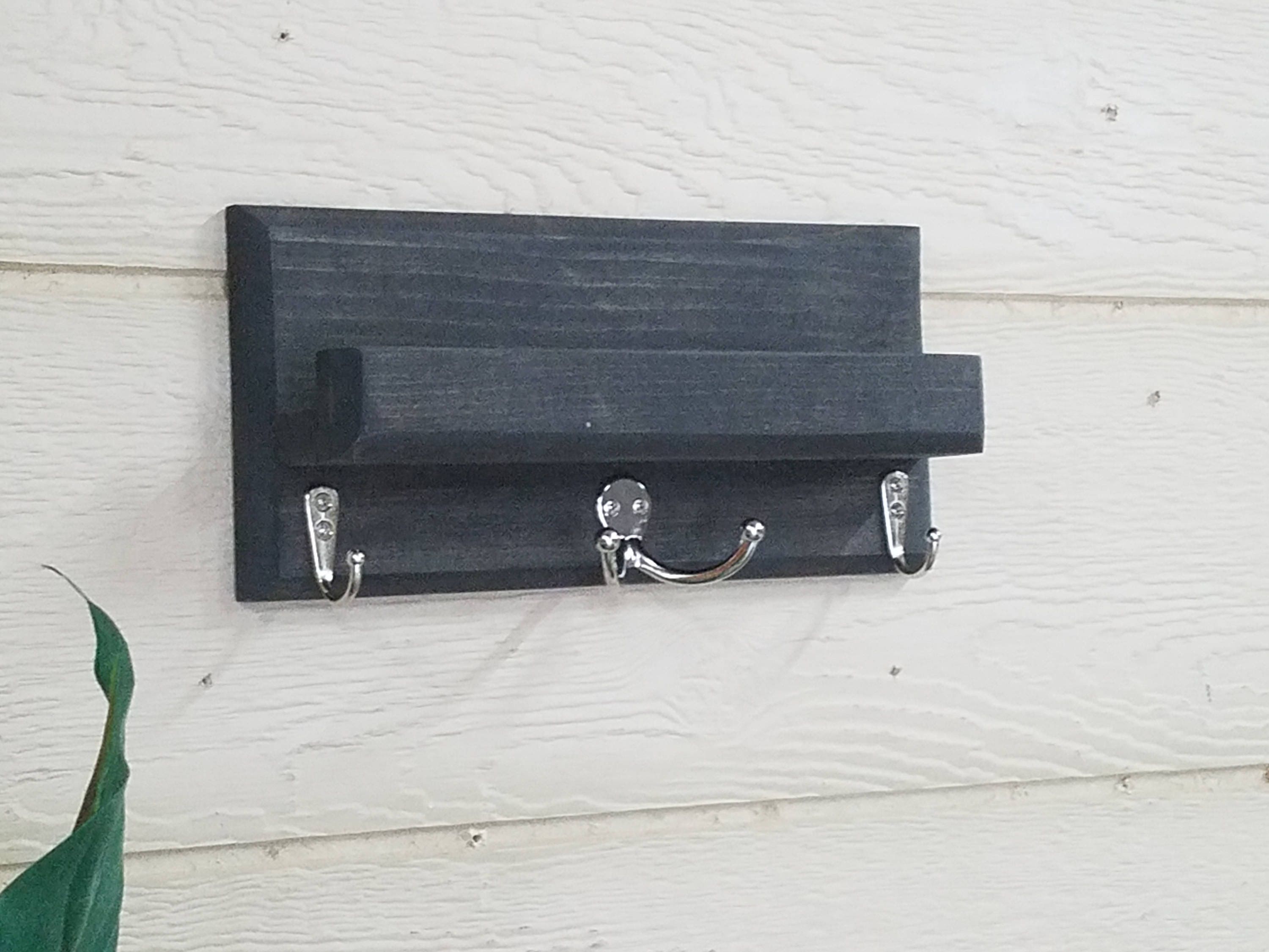 Entryway Key Rack Storage Shelf, Wall Mount Mail Holder