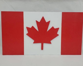 Canadian Flag handgun concealment cabinet hidden pistol furniture concealed gun firearm storage hinged flip up door 19 inch