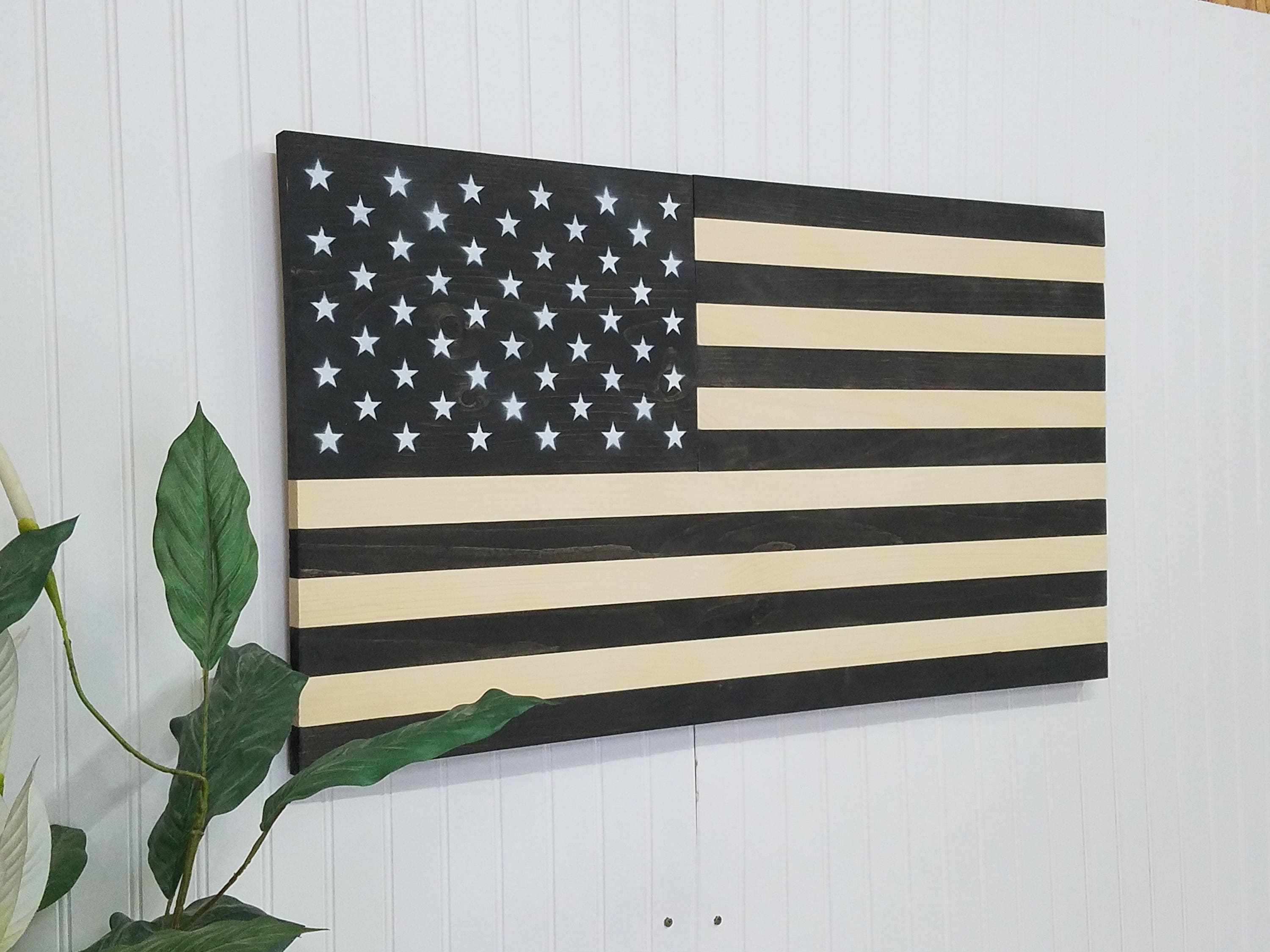 American Flag Theme Wooden Wall Mount Art Decor USA Decoractive
