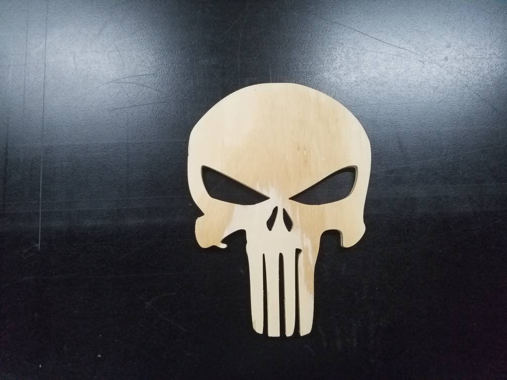 Punisher skull logo cnc cut out ready for you to add your ...