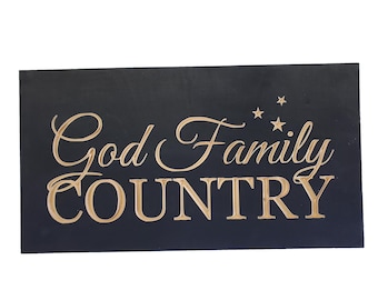God Family Country Gun Concealment Case | Hidden Firearm Cabinet | Secret Gun Storage Cabinet - Christmas Gift for Husband