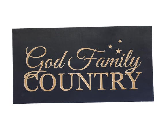 God Family Country Gun Concealment Case | Hidden Firearm Cabinet | Secret Gun Storage Cabinet With Soft Close Door | Custom Design Gun Safe