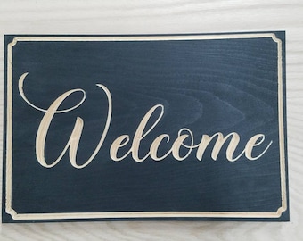 Wooden Welcome Sign , Wall Art Decoration