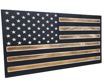 Sale 19" American Flag hidden gun storage safe | handgun concealment cabinet | firearm protection case | gift