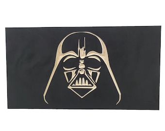 19" Darth Vader Star Wars engraved handgun concealment cabinet hidden pistol furniture concealed gun firearm storage safe