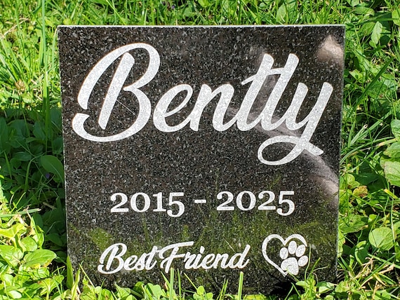 Personalized Pet Memorial Stone – Custom Engraved Tribute for Dog or Cat Loss d8