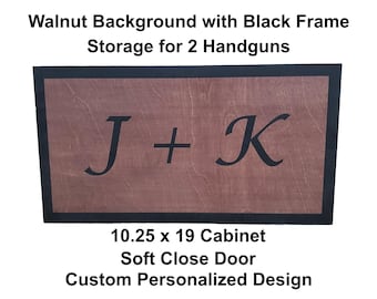 Hidden Gun Storage | Custom Wood Concealment Box | Handgun and Pistol Safe | Secret Firearm Compartment 11