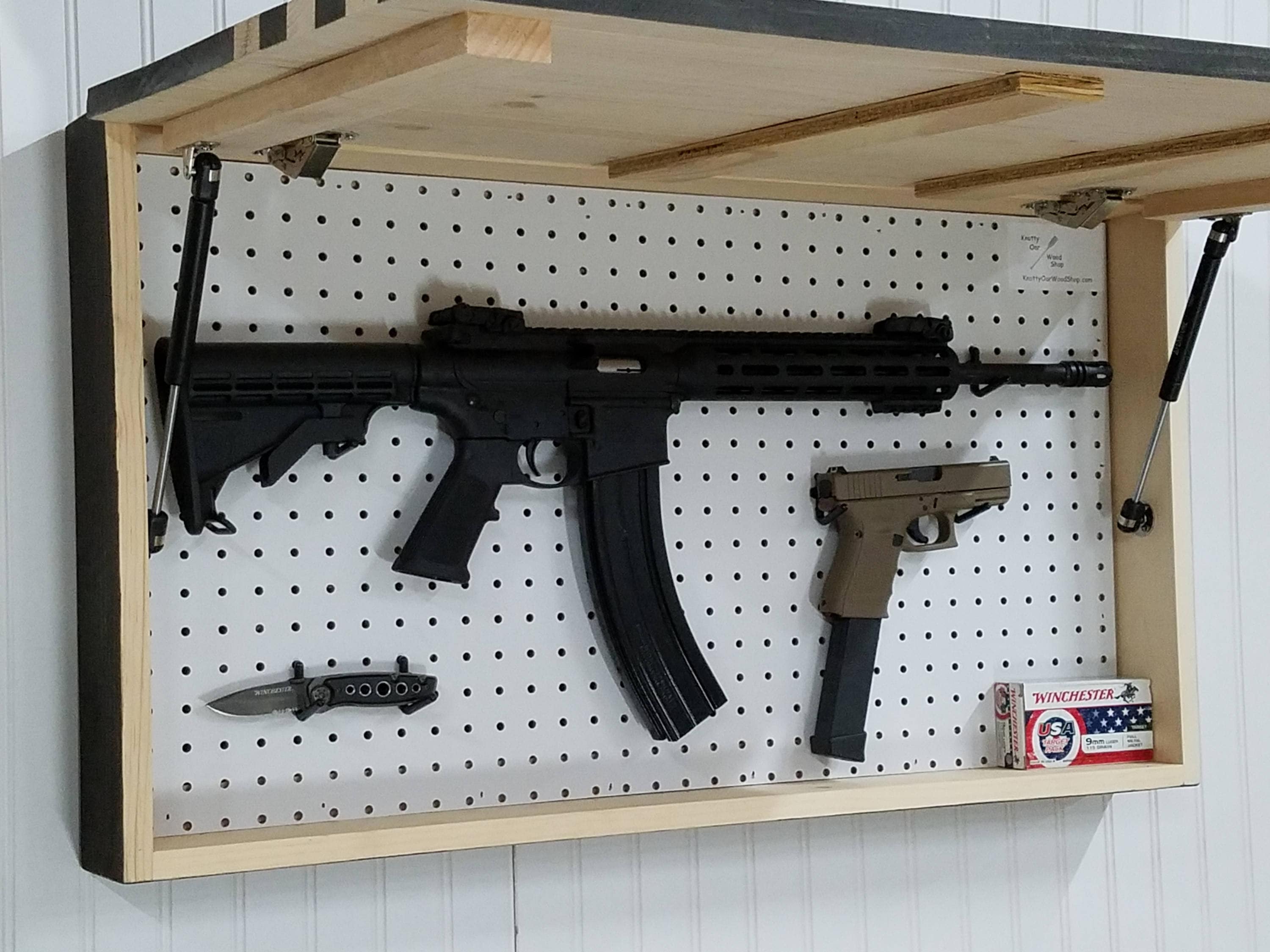 Hide Away Gun Shelf - xmzxyby