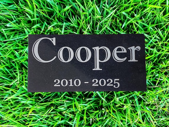 Memorial Headstone Marker for Pet or Human | Cemetery Gravestone | Granite Garden Plaque Stone | Family Loss Gift t17