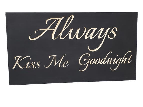 Hidden Storage Box - Gun Cabinet Case - HandGun Pistol Safe - Fathers Day - Husband Gift  - Anniversary Gift - Always Kiss Me Goodnight