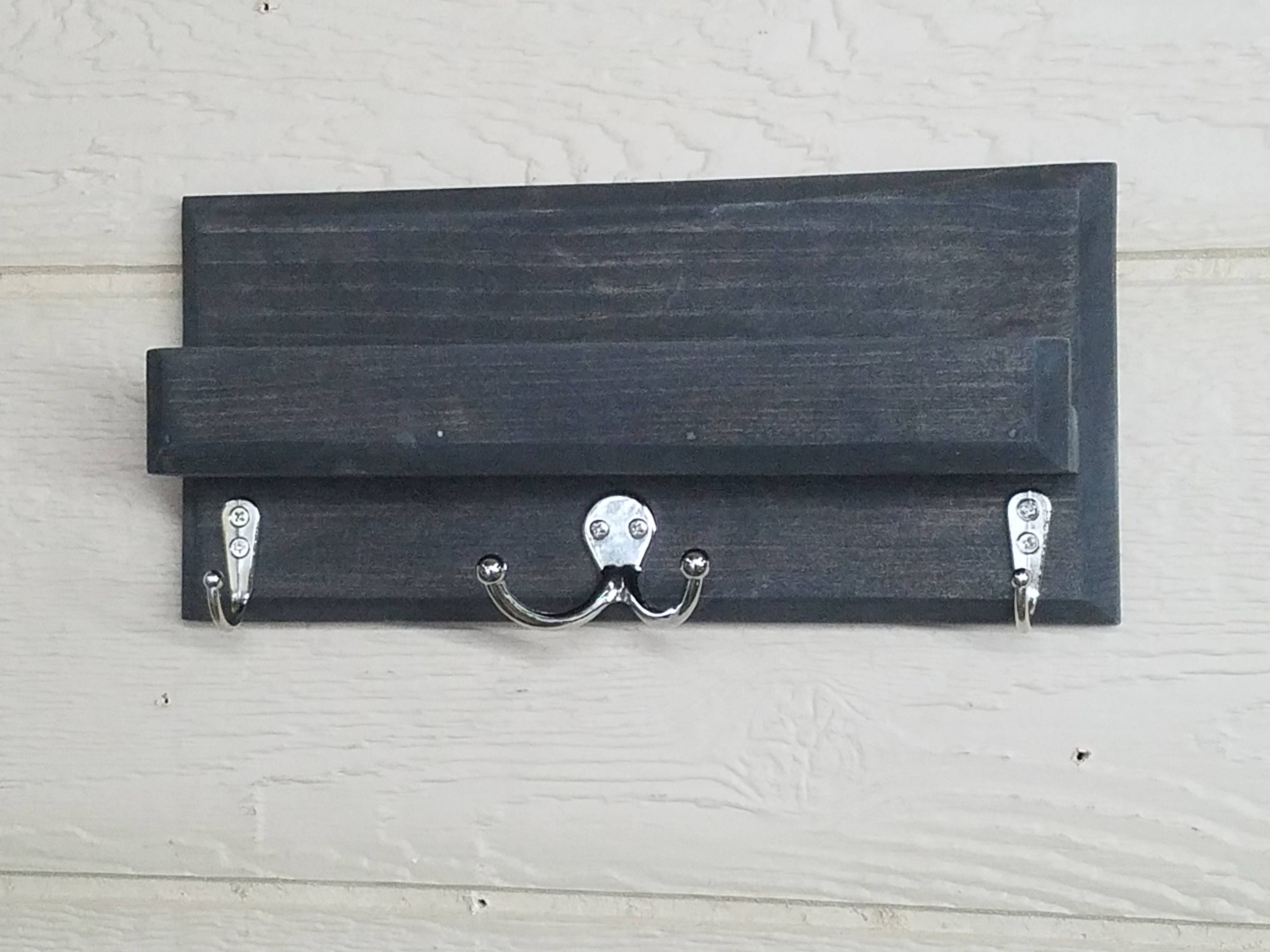 Entryway Key Rack Storage Shelf, Wall Mount Mail Holder