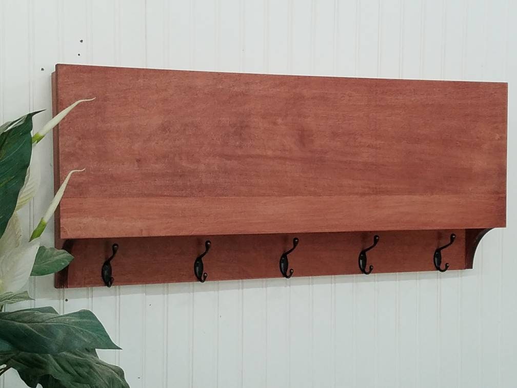 5 Hook Coat Rack with Hidden Gun Concealment Storage , Lockable Home