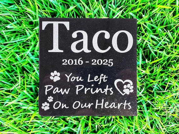 Pet Memorial Headstone Grave Stone Garden Cemetery Burial Marker for Cat or Dog d9