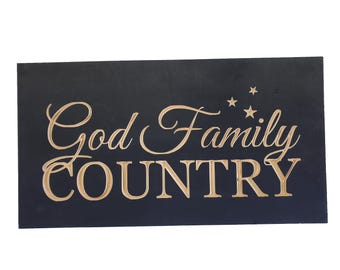 Hidden Storage Box - Hidden Gun Storage Case - Handgun Safe - Husband Anniversary Gift - Concealment Pistol Cabinet - God Family Country