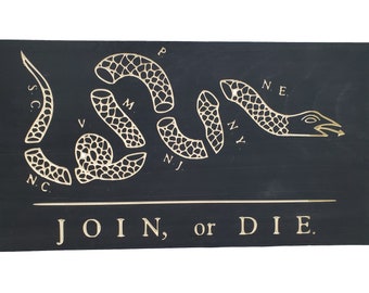 Join or Die American colonial freedom Flag handgun concealment cabinet hidden pistol furniture concealed firearm storage Ben Franklin 19